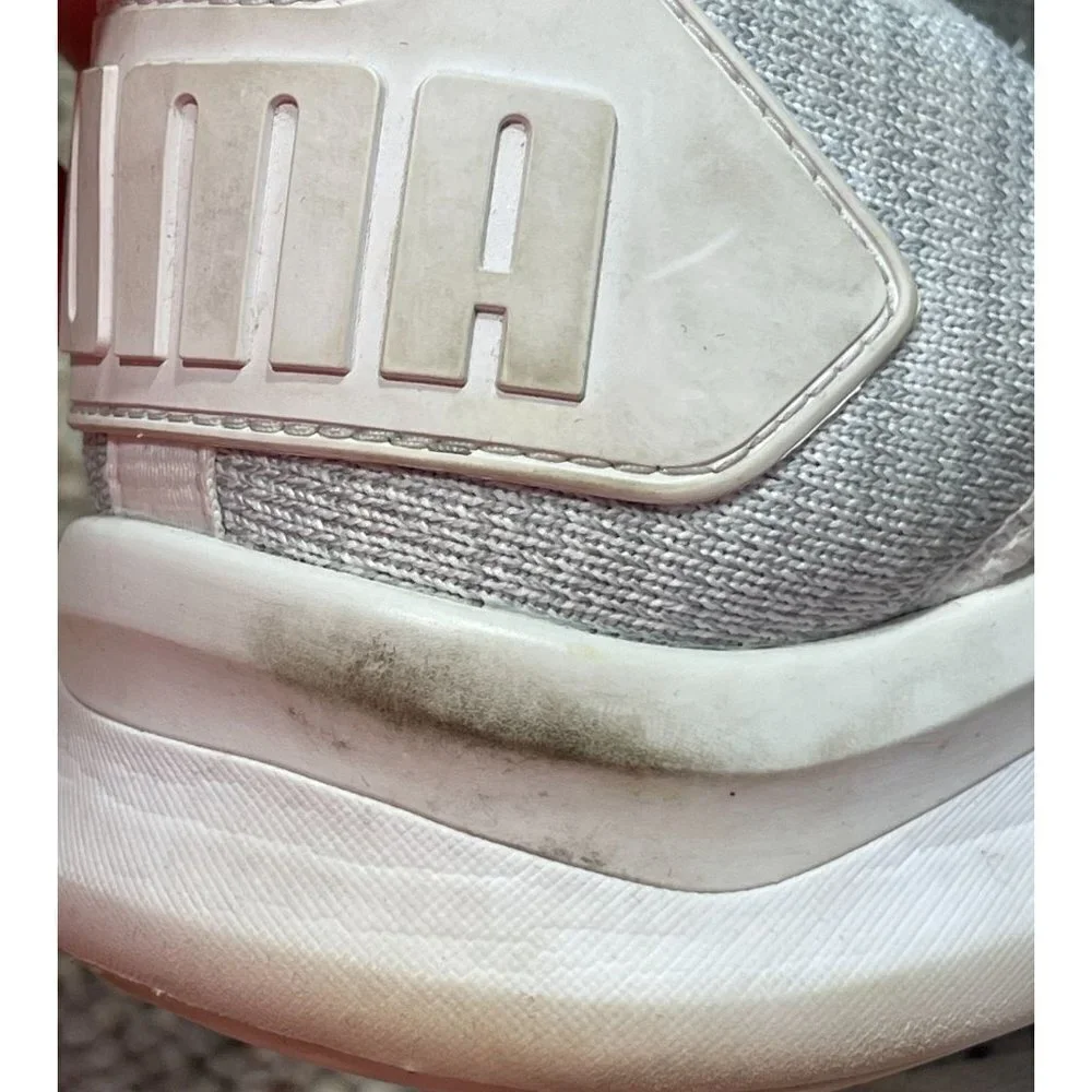 Puma Men's Sneaker Training Shoe Mesh Lace-UP Grey White Size 11